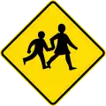 New Zealand's watch for children sign is sometimes used in Pitcairn.