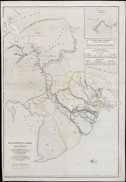 The six provinces of Lower Cochinchina in 1863