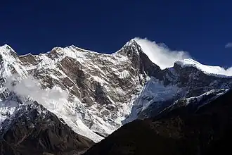 Western slope of Namcha Barwa, captured from Naibai Observation Deck, Mainling City