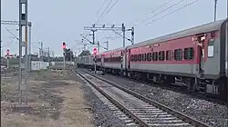 Hazur Sahib Nanded-Pune express departing from Jalna