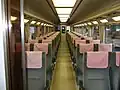 Interior view of a 30000 series car in May 2008