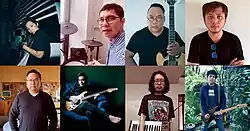 Narda members in 2022. Top row (L-R) Katwo Puertollano, Ryan Villena, JV Javier, Wincy Ong. Bottom row (L-R) Ed Ibarra, Nico Africa, Jep Cruz, Tani Santos