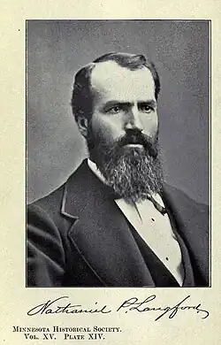 Nathaniel Pitt Langford, 1870
