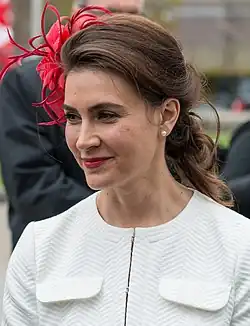 Nazanin Afshin-Jam and Peter MacKay in 2014