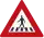Pedestrian crossing ahead (1966-1990)