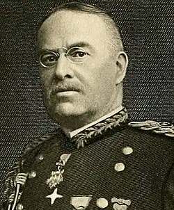 1911 illustration of Brigadier General Nelson H. Henry, head and shoulders, in dress uniform