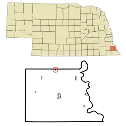 Location of Julian, Nebraska