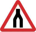 B16: Dual carriageway ends ahead