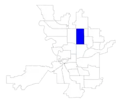 Location within the city of Spokane