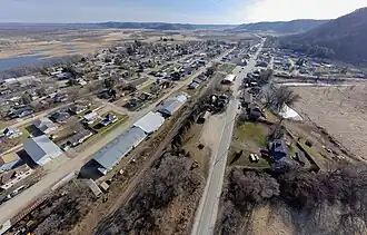 Aerial view of New Albin