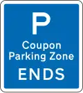 Coupon Parking Zone Ends