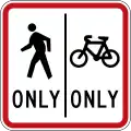 Cyclists and Pedestrians Maintain Sides