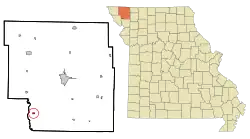 Location of Graham, Missouri