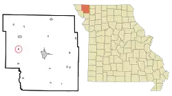 Location of Quitman, Missouri