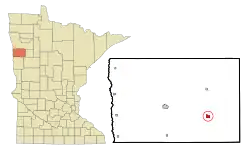 Location of Twin Valley, Minnesota