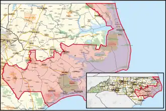 District boundaries from 2023 to 2025