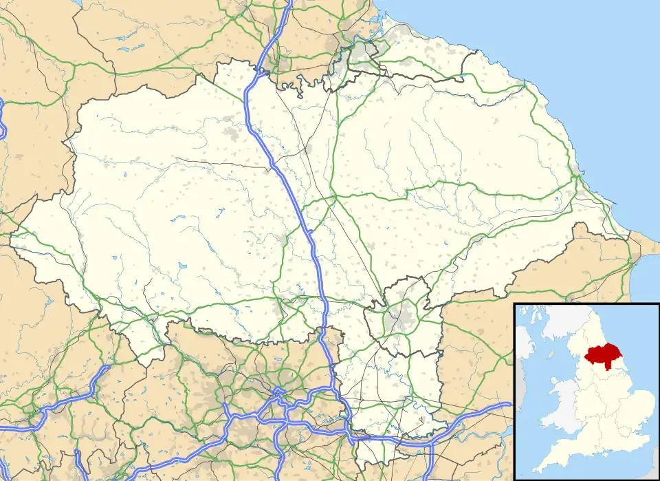 Redcar is located in North Yorkshire