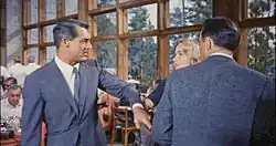"Continental" style suits of 1959: Cary Grant in North by Northwest.