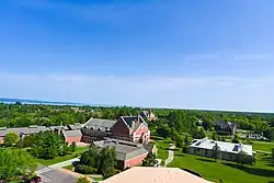 Aerial view of the campus