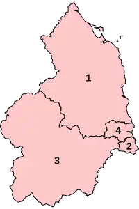 Parliamentary constituencies in Northumberland (1997–2010)