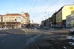 Buildings along Nowe Ogrody Street