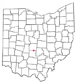 Location of Lockbourne, Ohio