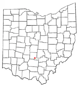 Location of Logan Elm Village, Ohio