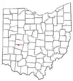 Location of Tremont City, Ohio