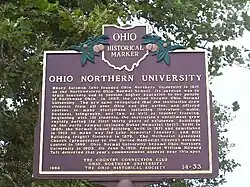 An Ohio historical marker