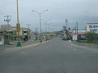 North to border crossing on Blv. Libre Comercio in Ojinaga