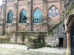 East elevation of the building