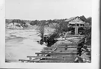 Mills built at St. Anthony Falls by soldiers from Fort Snelling