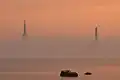 Foggy sunset at Tallinn Bay