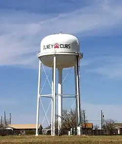 Olney water tower.