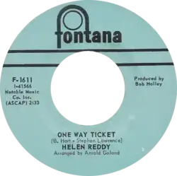 blue side-A label by Fontana Records