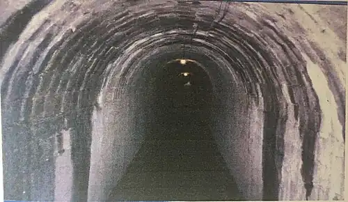 One of the corridors of Marnate's bunker