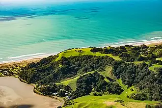 Onekawa Te Mawhai Regional Park to the northeast of the Ōhiwa Harbour