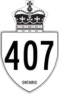 407 ETR / Highway 407 marker