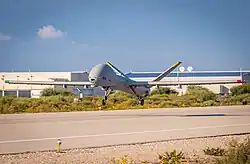 A Hermes 900 Kochav UAV of 166 Squadron "Fire Birds" in May 2021