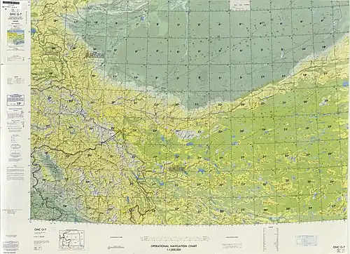 Map including Minfeng (labeled as Minfeng (Min-feng)) and surrounding region (DMA, 1980)[b]