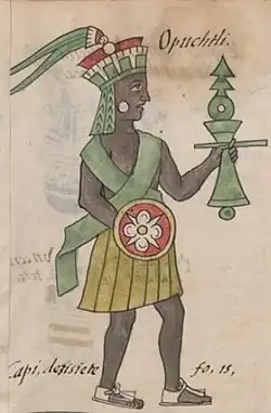 A drawing of Opochtli