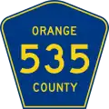 State Road 535 and County Road 535 marker