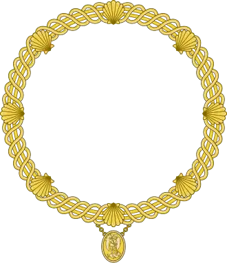 Collar of the Order as used on the Royal Arms of France