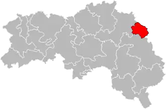 Location within the Orne department of France.