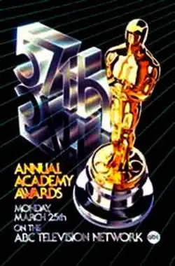 Official poster promoting the 57th Academy Awards in 1985