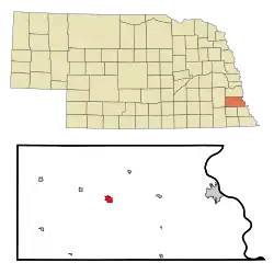 Location of Syracuse, Nebraska