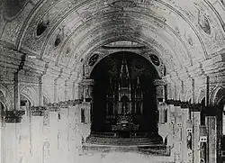 One of the naves of the church.