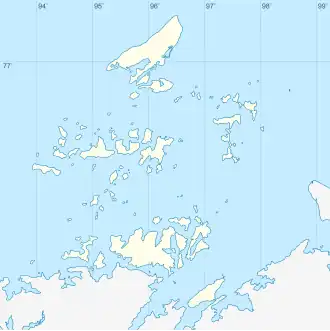 Taymyr Island is located in Nordenskiöld Archipelago