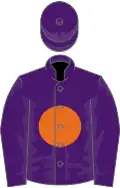 Purple, orange disc