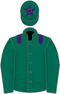 Dark green, purple epaulettes, purple star on cap